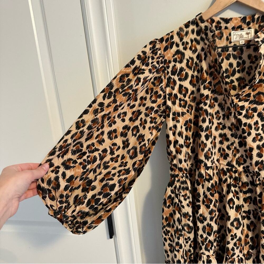 Tuckernuck Mille Resort & Travel Brown Leopard Cheetah Animal Mini Dress XS - Picture 11 of 12